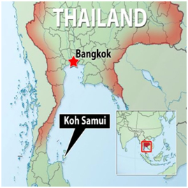 Thailand Schoolies map